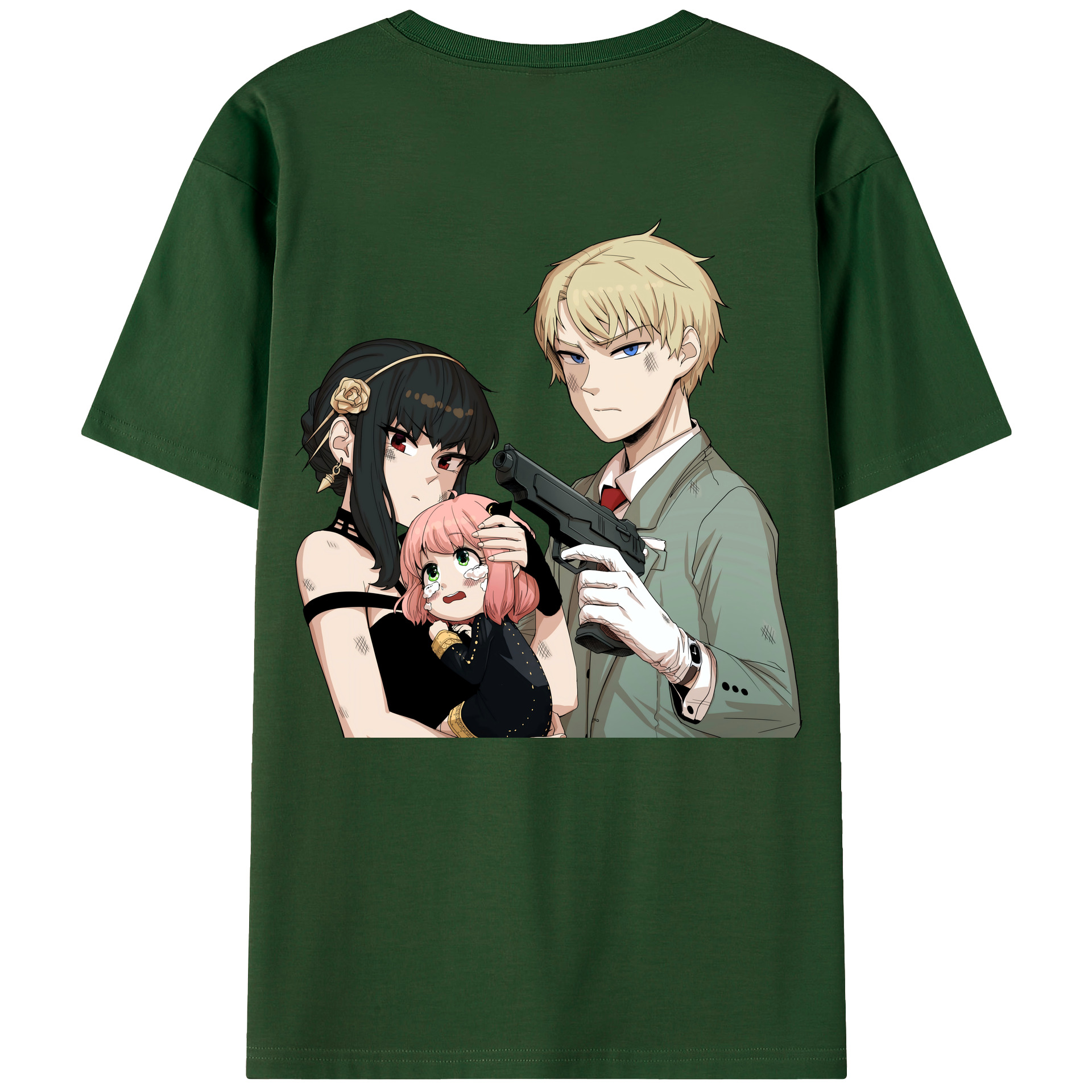 （画像用） SPY×FAMILY间谍家家酒 綿100％半袖Tシャツ（背面プリント）